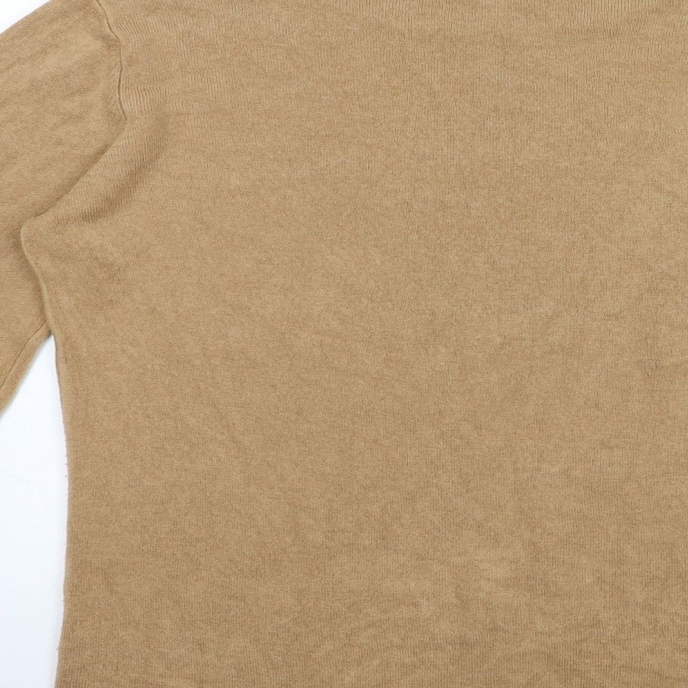 Primark Womens Brown Knit Pullover Jumper Size 14