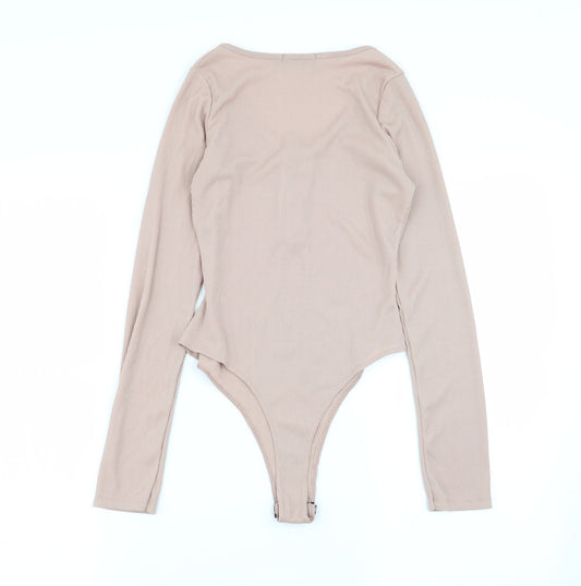 PLT Womens Beige   Bodysuit One-Piece Size 6