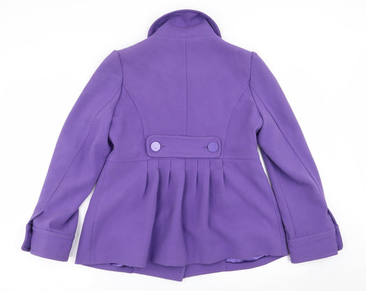 Primark Womens Purple Overcoat Coat Size 12