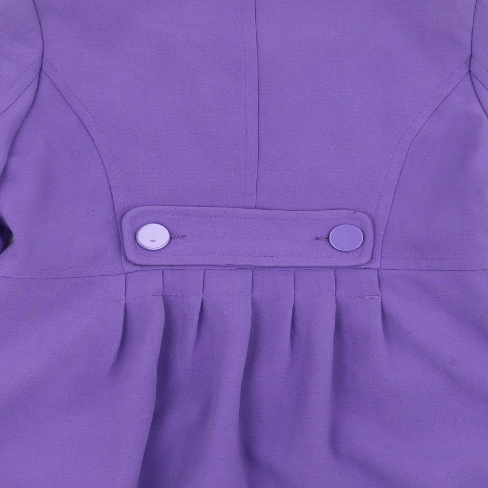 Primark Womens Purple Overcoat Coat Size 12