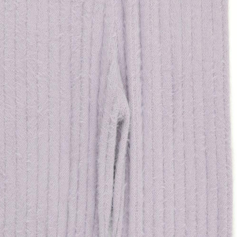 Womens UK Size M Boohoo Regular Fit Purple Trousers