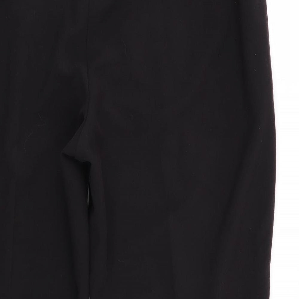 Womens UK Size 18 BM Regular Fit Black Trousers