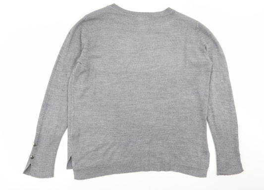 Primark Womens Grey Pullover Jumper Size 12