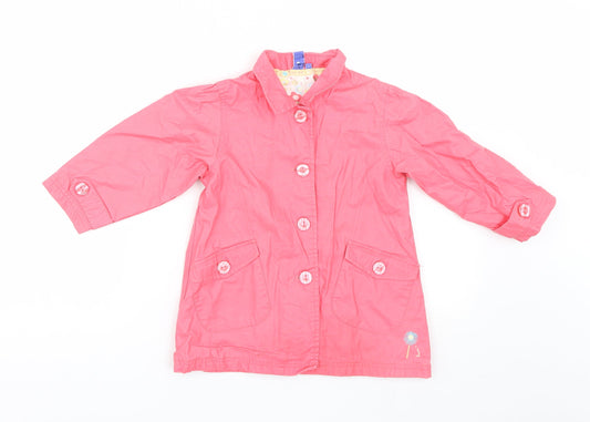 Debenhams Girls Pink Jacket Size 2-3 Years