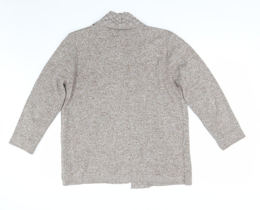 Review Womens Brown Knit Cardigan Jumper Size M