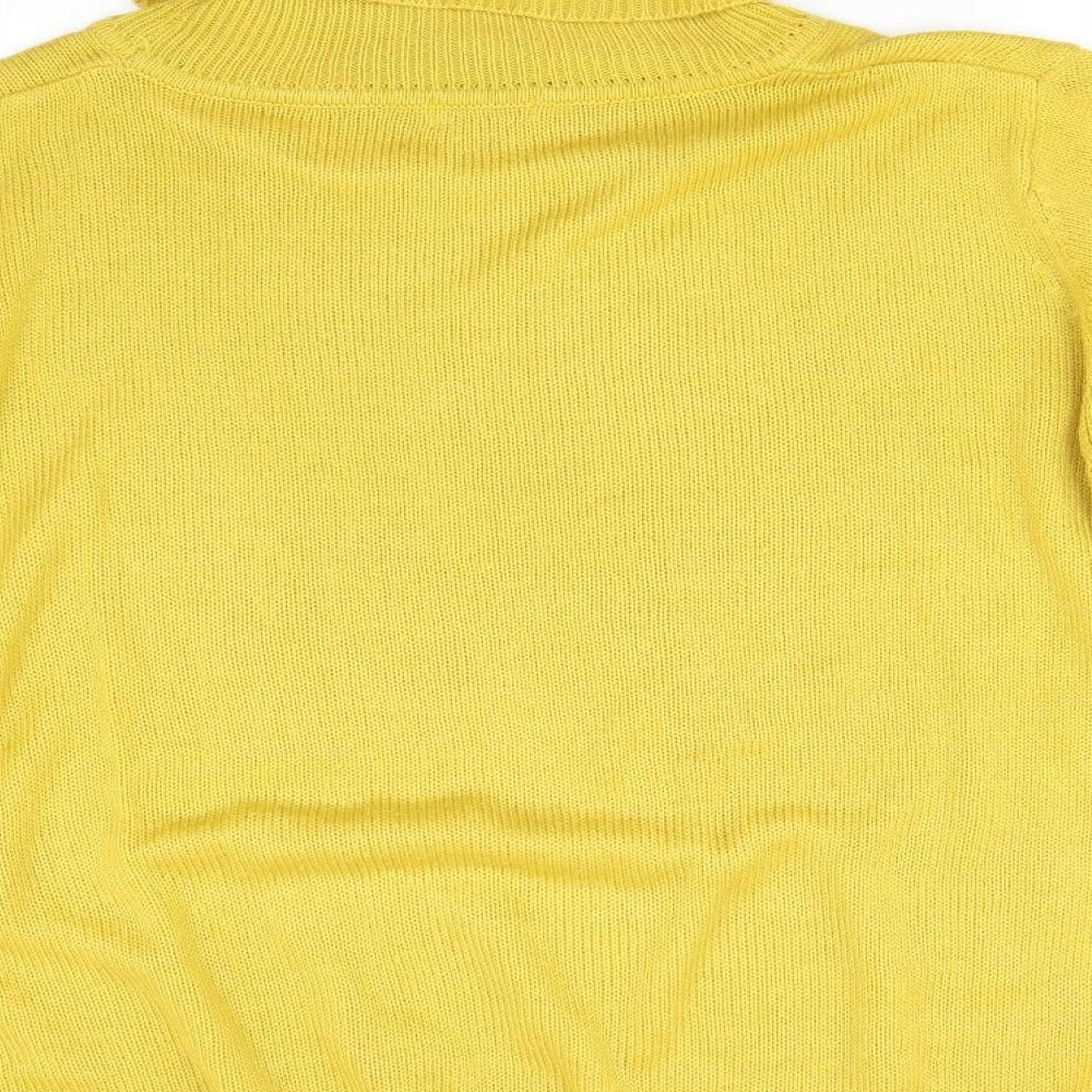 Damart Womens Yellow Knit Pullover Jumper Size 22