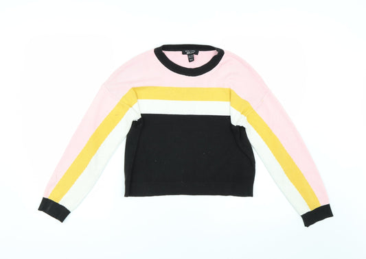 New Look 915 Girls Multicoloured Knit Pullover Jumper Size 14-15 Years