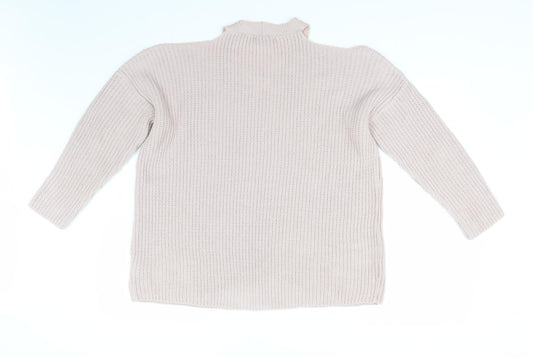 Womens UK Size M New Look Pink Pullover Jumper