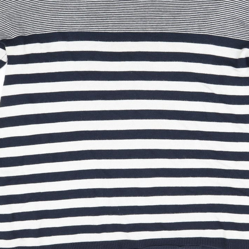 Primark Womens Blue Striped Knit Pullover Jumper Size 8