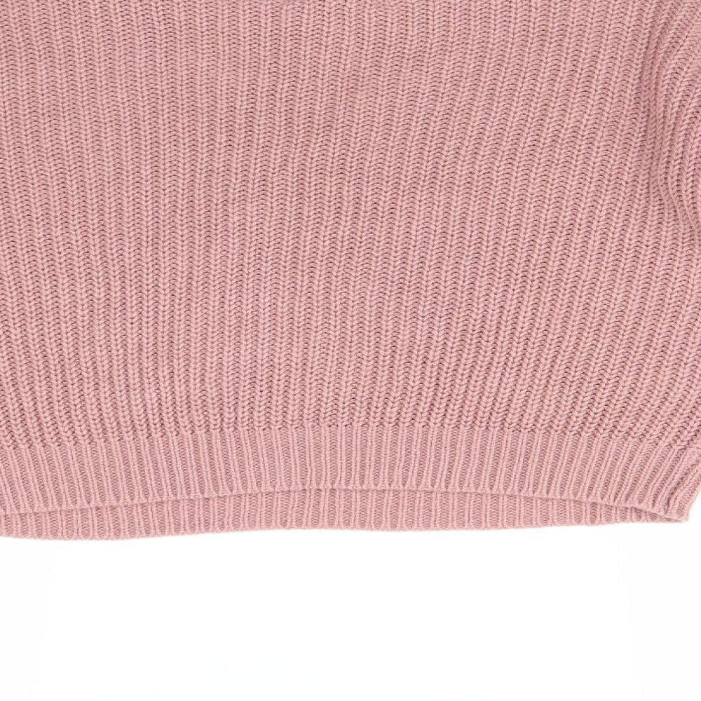 Womens UK Size M Missguided Pink Pullover Jumper