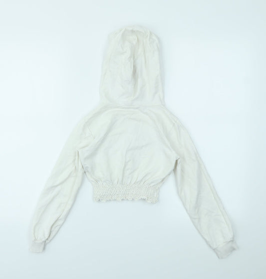 Select Girls White Pullover Jumper Size 9 Years