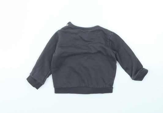 F&F Girls Grey Pullover Jumper Size 3-6 Months