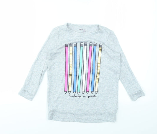 Gap Girls Grey Pullover Jumper Size XS