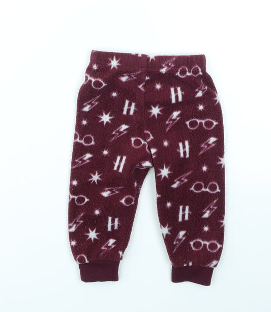 Primark Baby Red Geometric Cargo Trousers Size 6-9 Months