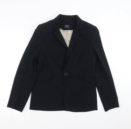 Womens UK Size 10 Marks and Spencer Regular Black Suit Jacket