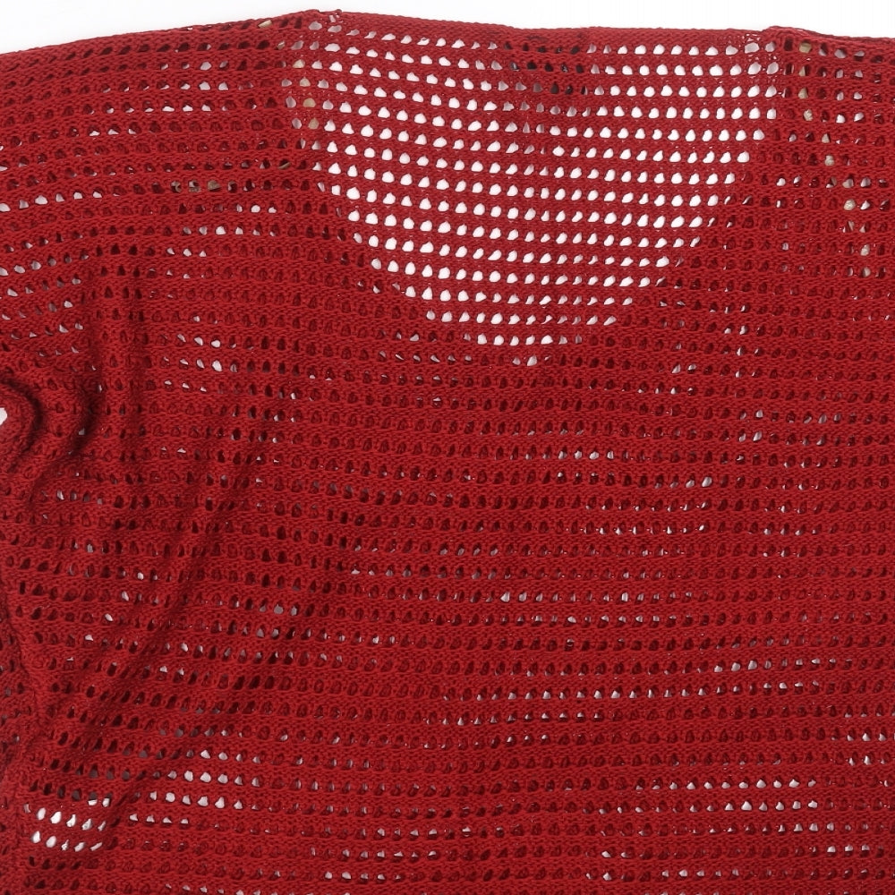 Womens UK Size 10 IZABEL Red Pullover Jumper