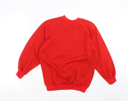 Back to School Boys Red Pullover Sweatshirt Size M