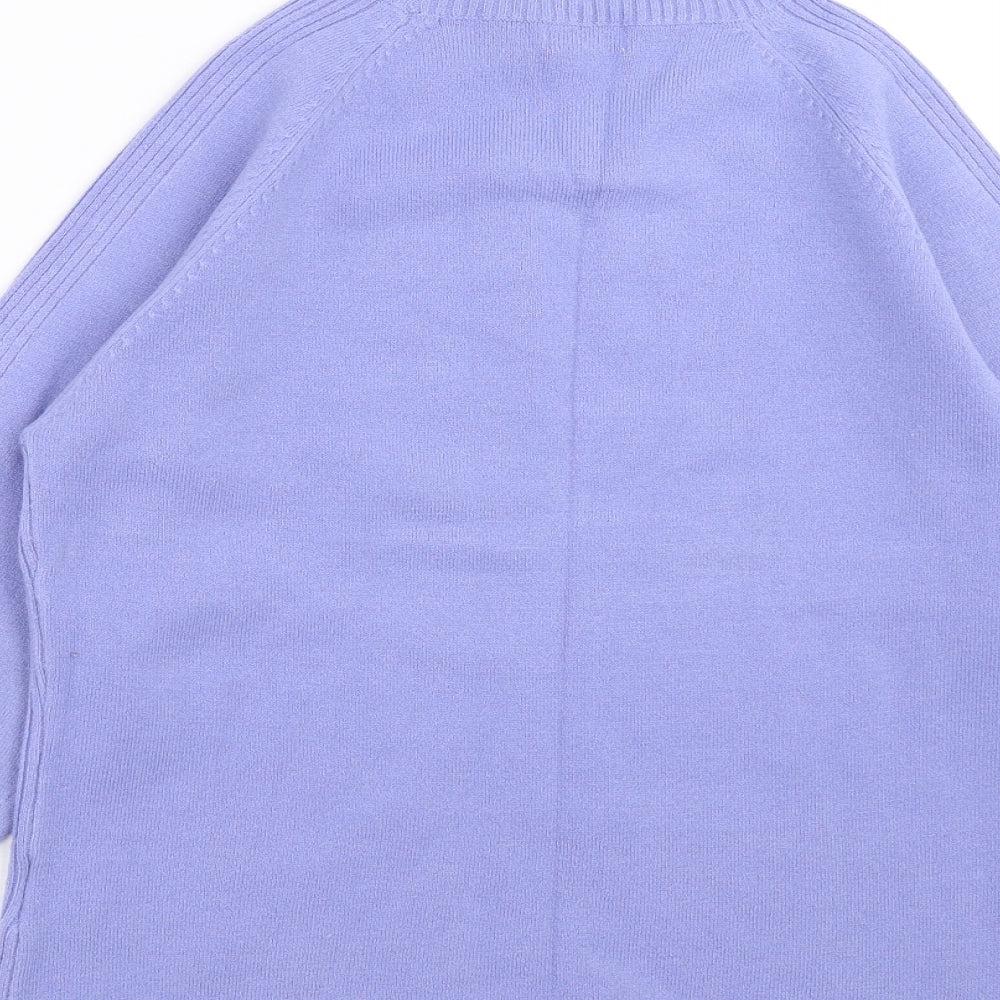 Womens UK Size M Filati Blue Pullover Jumper