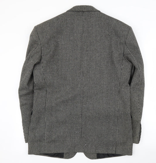 Fosters Mens Black Jacket Suit Jacket Size 40