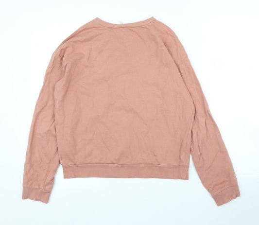 Womens UK Size XS H&M Pink Pullover Jumper