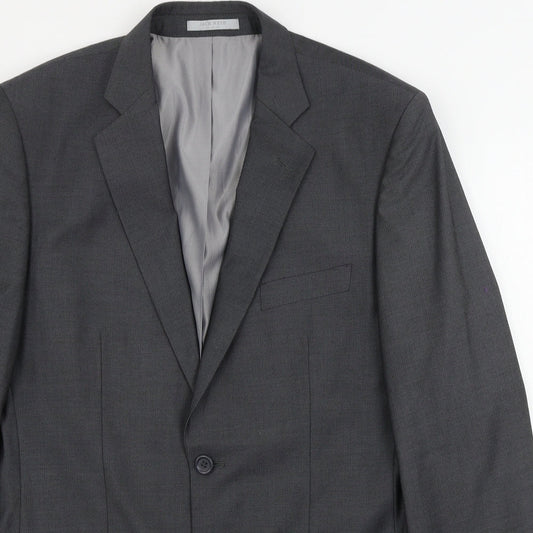 Mens UK Size 40 JACK REID Regular Grey Suit Jacket