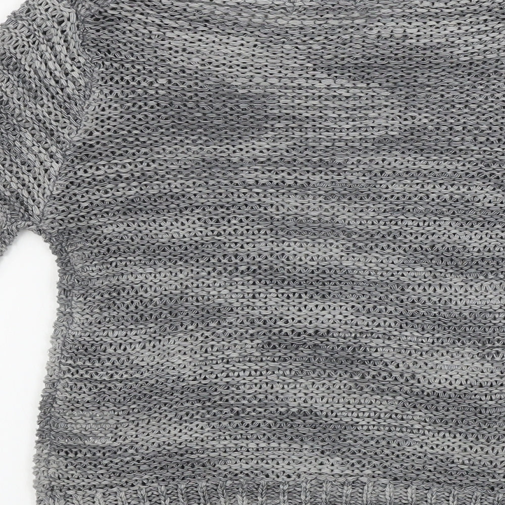 Womens UK Size 10 Papaya Grey Pullover Jumper