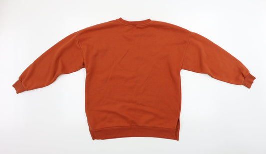 Womens UK Size 10 New Look Orange Pullover Jumper