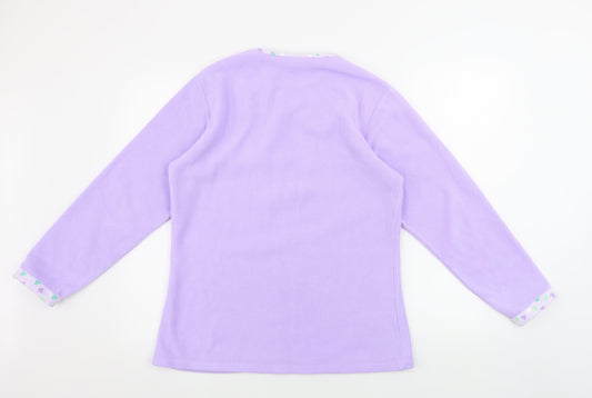 Night & Day Womens Purple Pullover Jumper Size S