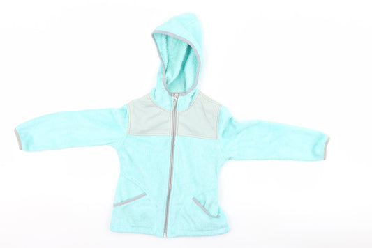 Free Country Girls Blue Full Zip Jumper Size XS