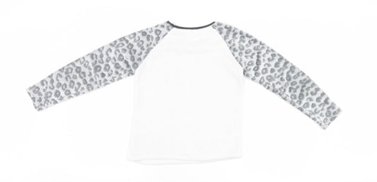 Primark Girls Multicoloured Animal Print Top Pyjama Top Size 9-10 Years
