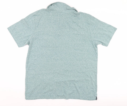 M&Co Mens Green Polo Size L