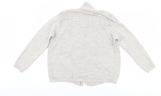 Emma Morgan Womens Beige Cardigan Jumper Size 8