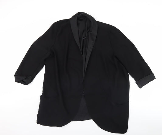 Womens UK Size 2 F&F Black Jacket