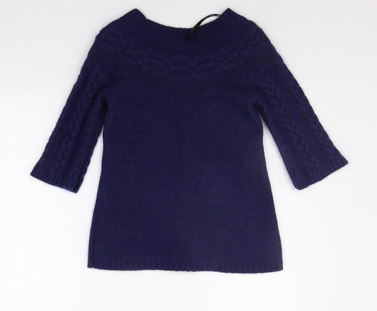Papaya Womens Blue Pullover Jumper Size 10