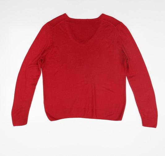 Marks and Spencer Womens Purple Pullover Jumper Size 14