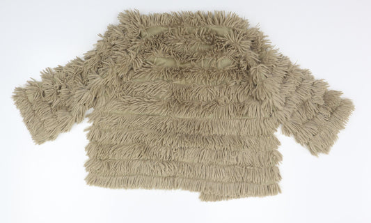 MAGGIE + ME Womens Beige Cardigan Jumper Size M