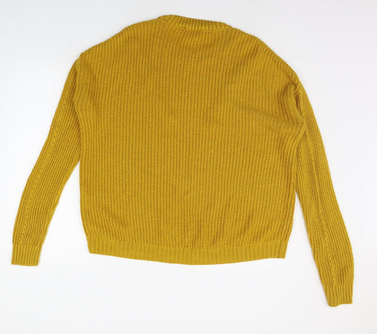 Primark Womens Yellow Pullover Jumper Size M