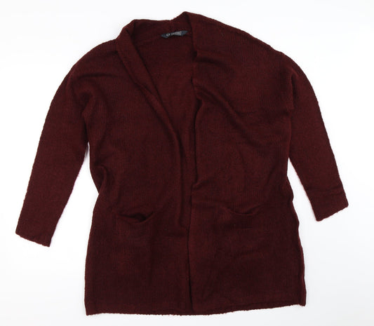 Womens UK Size 8 Avenue Red Cardigan Jumper