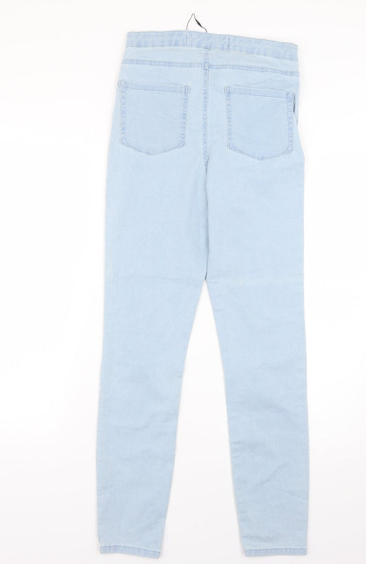 Denim & Co. Womens Blue Jegging Jeans Size 12 L25 in