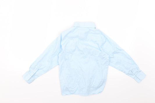 name it Boys Blue Striped Basic Button-Up Size 5-6 Years