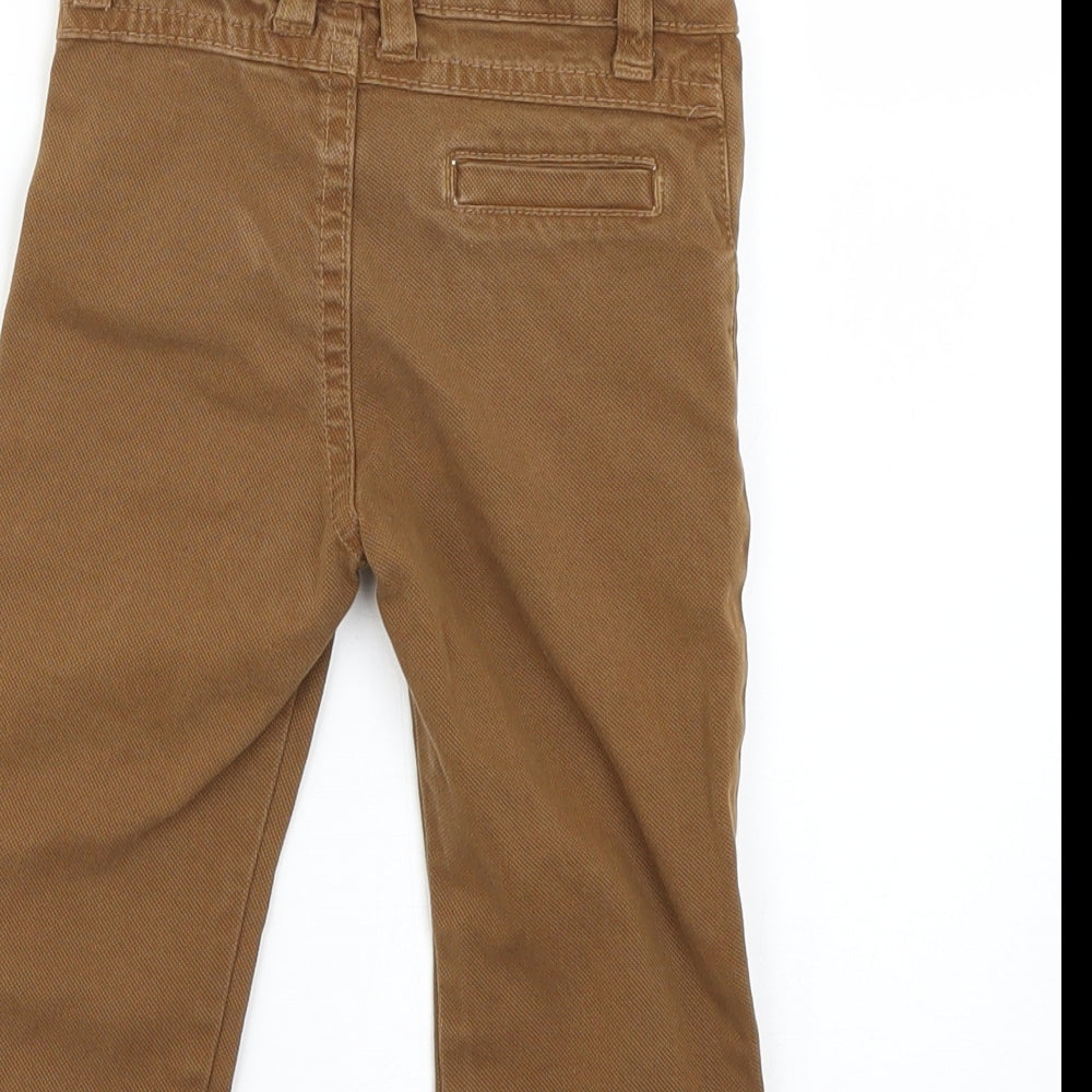 Brand and care label for nanica Baby Brown Cropped Jeans, size 9-12, Months