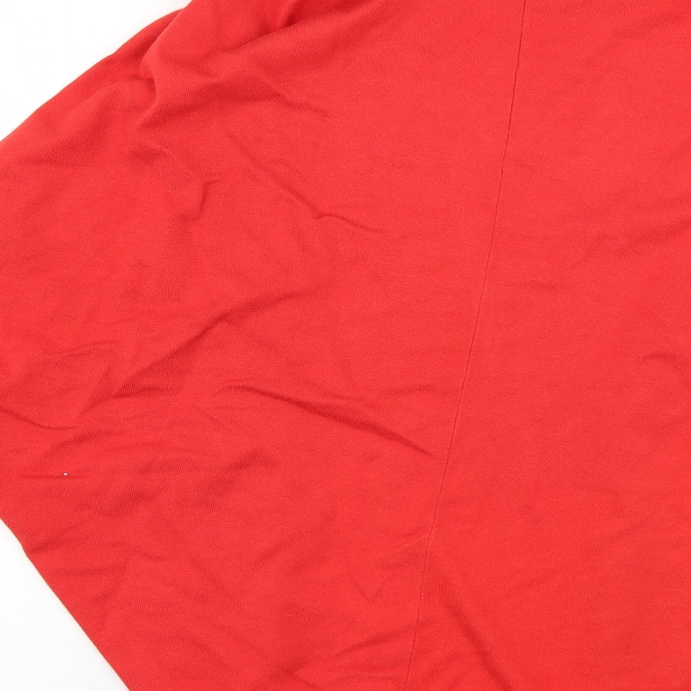 lara knit Womens Red Cardigan Jumper Size M