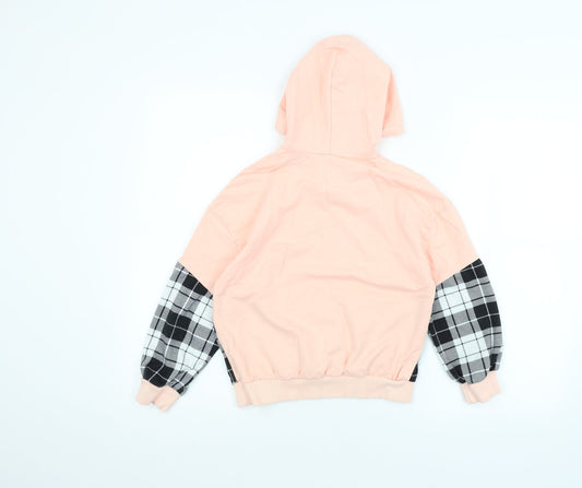 SheIn Girls Pink Pullover Hoodie Size 10 Years