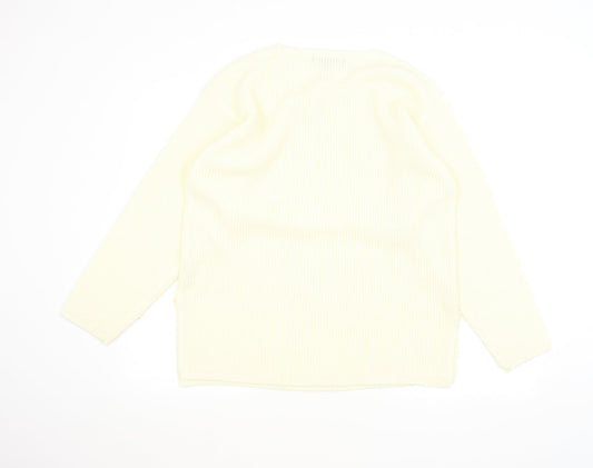 Essentials Womens Beige Pullover Jumper Size M