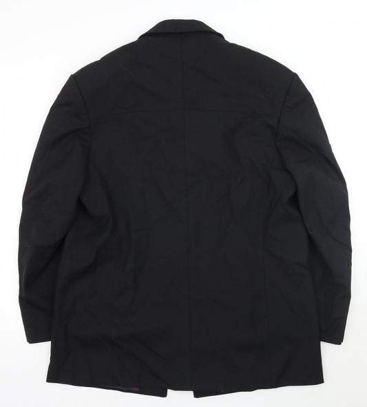 Mens UK Size 44 Burton Regular Black Suit Jacket