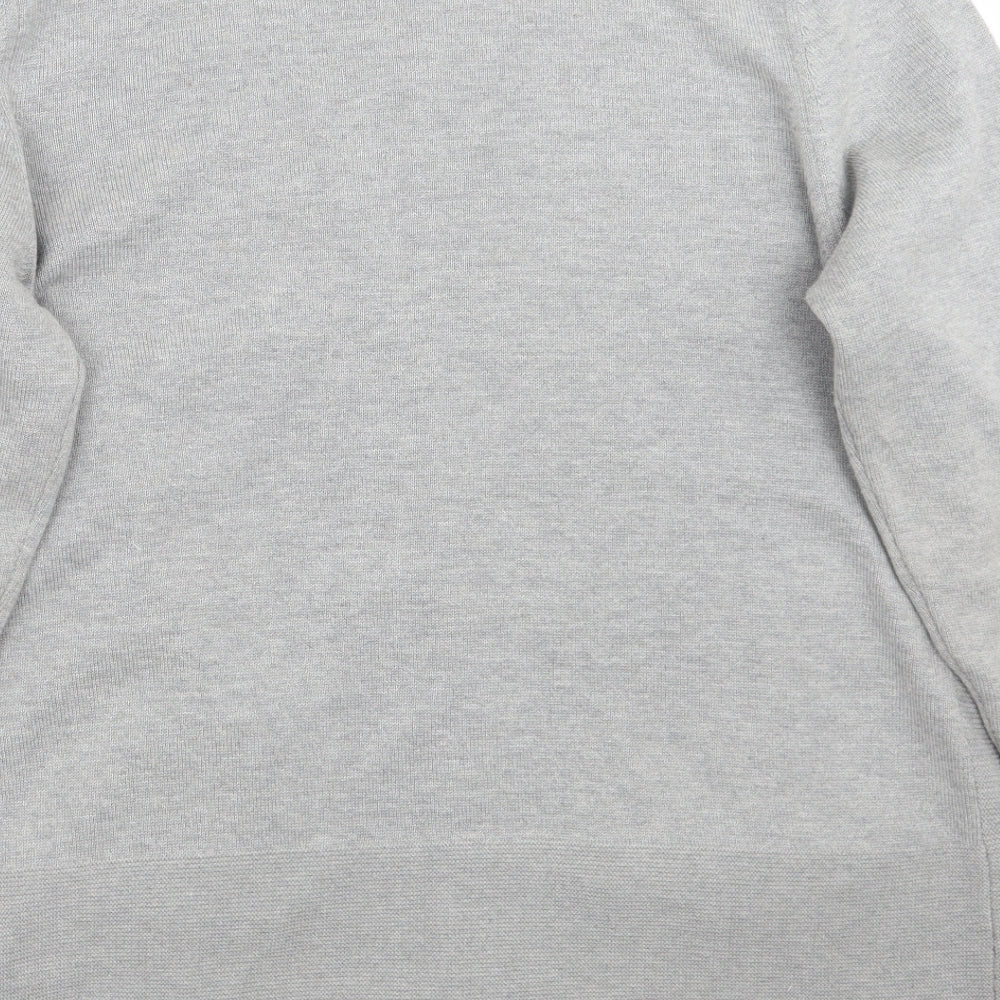 Womens UK Size 14 Preworn Grey Cardigan Jumper