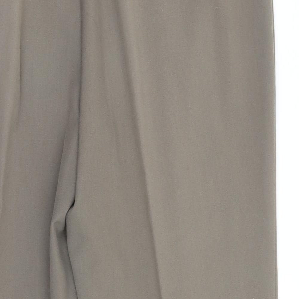 Womens UK Size 16 BM Regular Fit Green Trousers