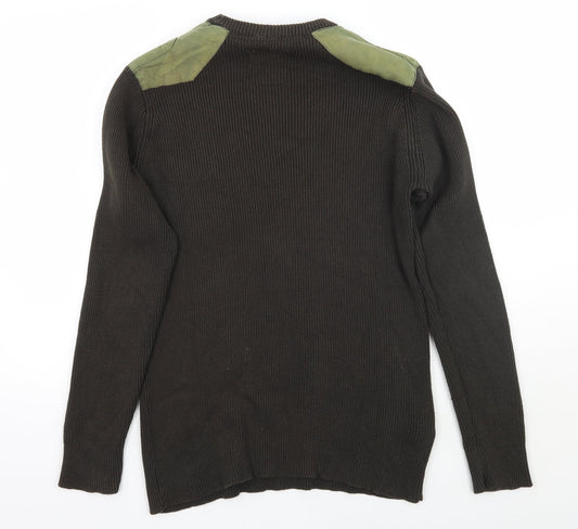 Brave Soul Mens Green Pullover Jumper Size L