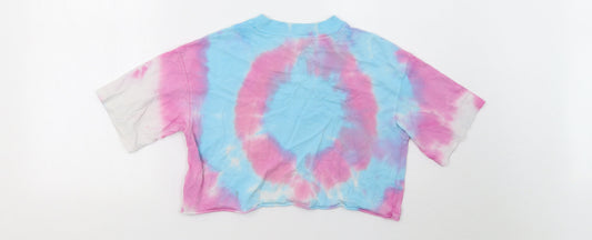 Womens UK Size 6 Topshop Purple Cropped T-Shirt