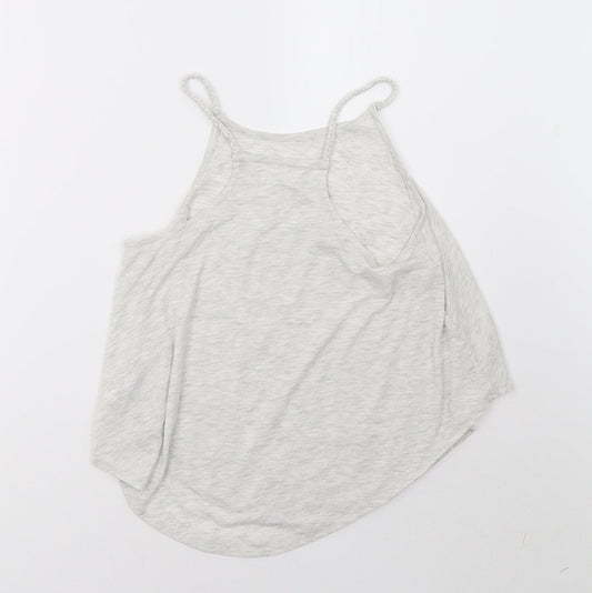 H&M Girls Grey Basic T-Shirt Size 10 Years